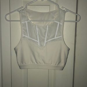 White sports bra